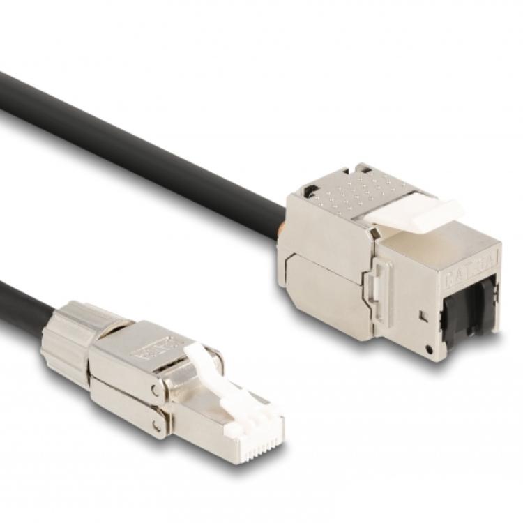 S/FTP Cat 6a verlengkabel - Delock