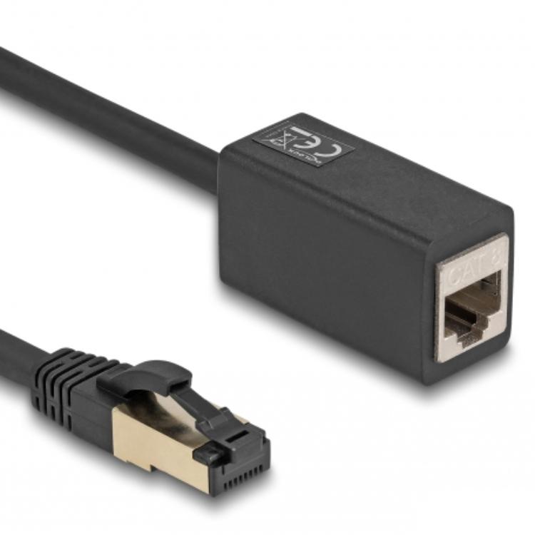 Delock Câble de rallonge réseau RJ45 mâle vers RJ45 femelle Cat.8.1 S/ - Delock