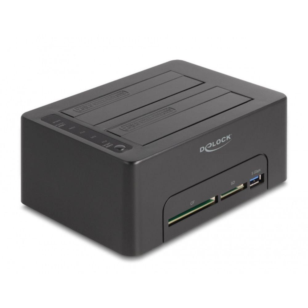 Delock USB Dual Dockingstation for 2 x SATA HDD / SSD mit Klon Funktion u - Delock
