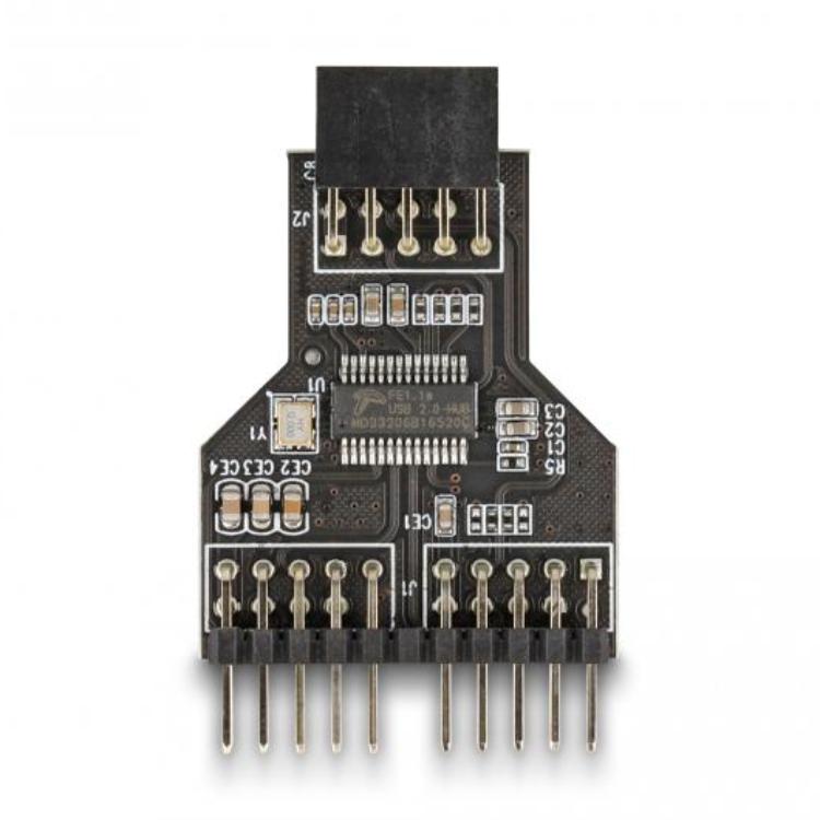 10-PINS DUBBELE PINHEADER - 10-pins dubbele pinheader
