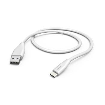 Câble de chargement, USB-A - USB-C, 1,5 m, blanc - Hama