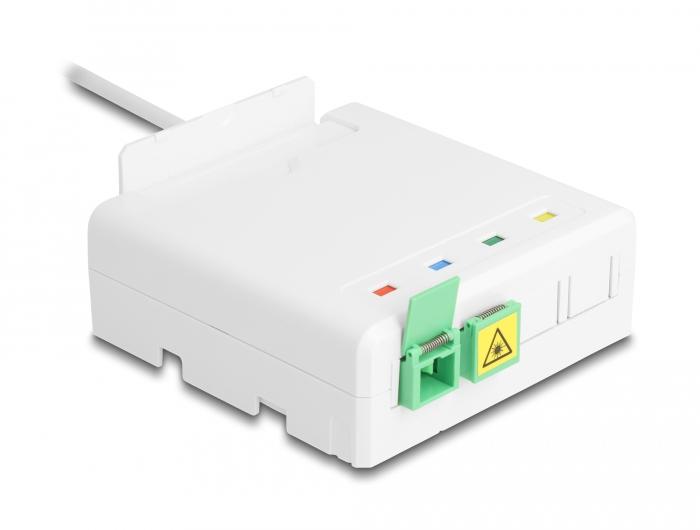Delock Glasvezel-aansluitbox 2 x SC/APC Simplex met installatiekabelset 40 m
