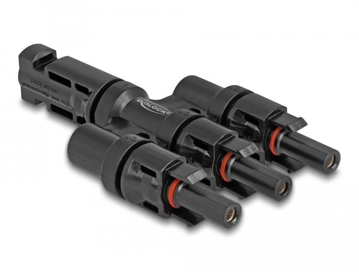 Delock DL4 Connecteur Solaire 1 x Mâle vers 3 x Femelle