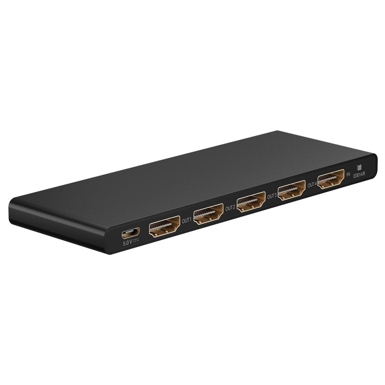 4-poorts HDMI splitter - Goobay