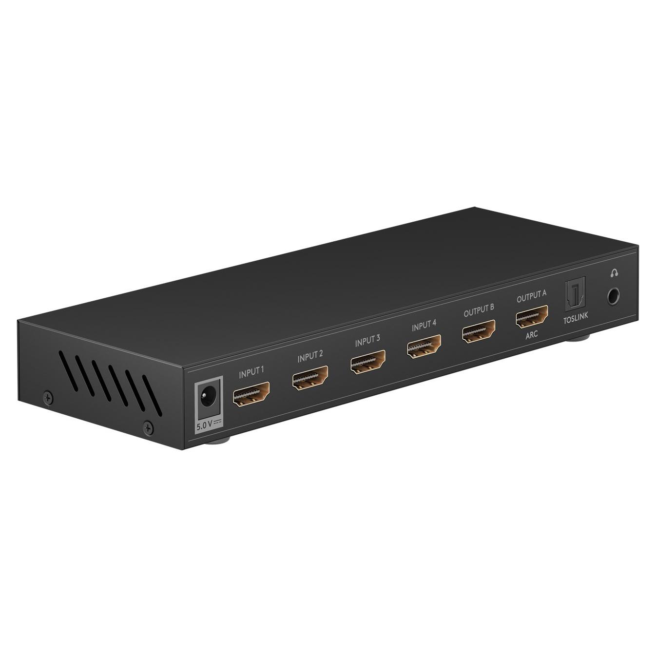 HDMI matrixswitch - 4 naar 2 poorts