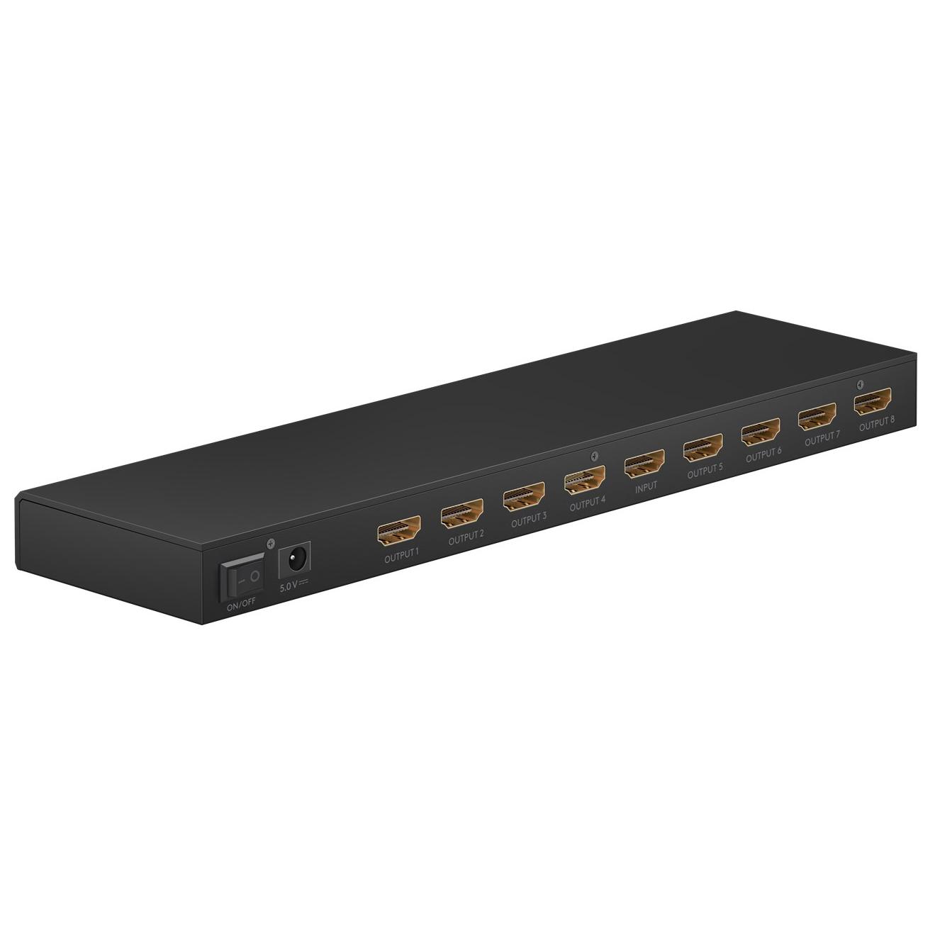8-poorts HDMI splitter - HDMI 2.0 - 4K
