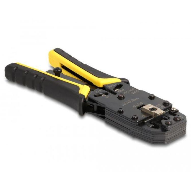 Delock pince à sertir RJ50, RJ45, RJ12/11.