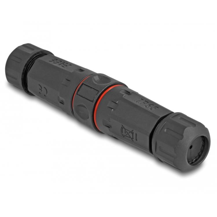 Delock Glasvezelkabelconnector LC Duplex Stekker naar LC Duplex Stekker OM1/OM2 Was