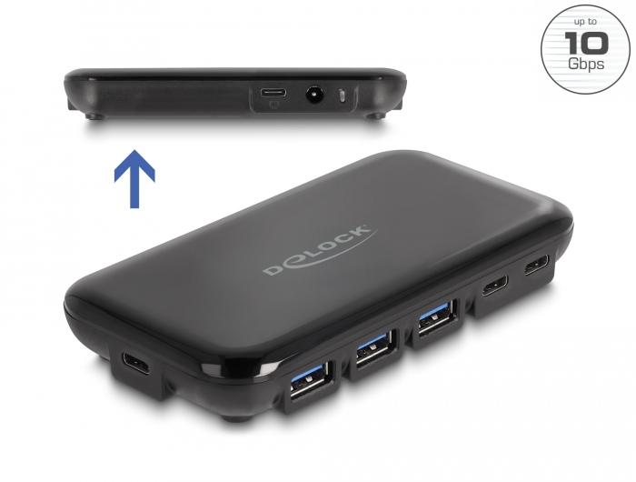 DELOCK Thunderbolt 4 Hub 3 Port SuperSpeed USB 10 Gbps Typ-A
