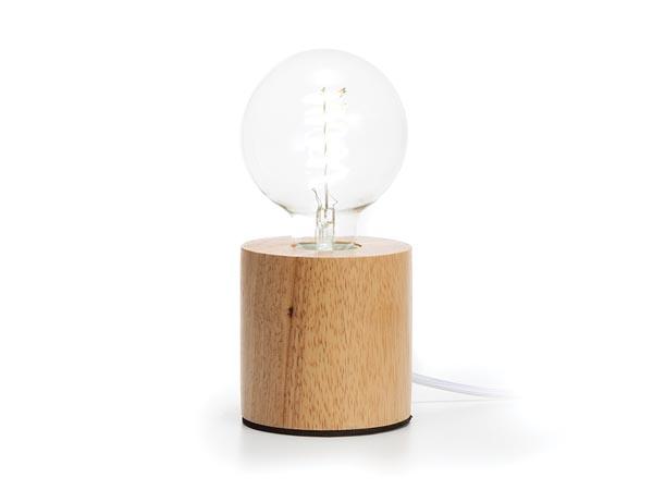 LAMP BASE - decoratieve lampvoet - eikenhout - cilinder - Vellight