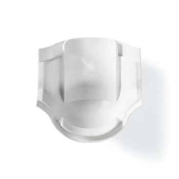 Guidage de câbles Tube Coude 1 pièce PVC Blanc - Nedis