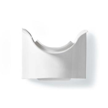 Guidage de câbles Tube En angle 1 pièce PVC Blanc - Nedis