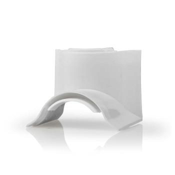 Guidage de câbles Tube En angle 1 pièce PVC Blanc - Nedis