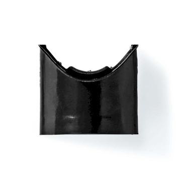 Gestion des câbles Tube Dans l'angle 1 pièce PVC Noir - Nedis
