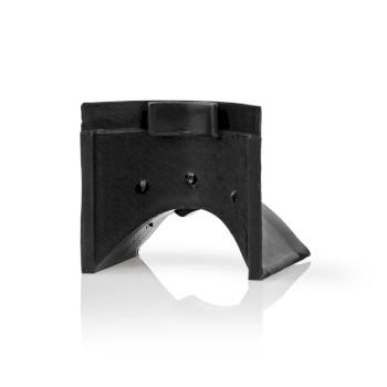 Gestion des câbles Tube Dans l'angle 1 pièce PVC Noir - Nedis