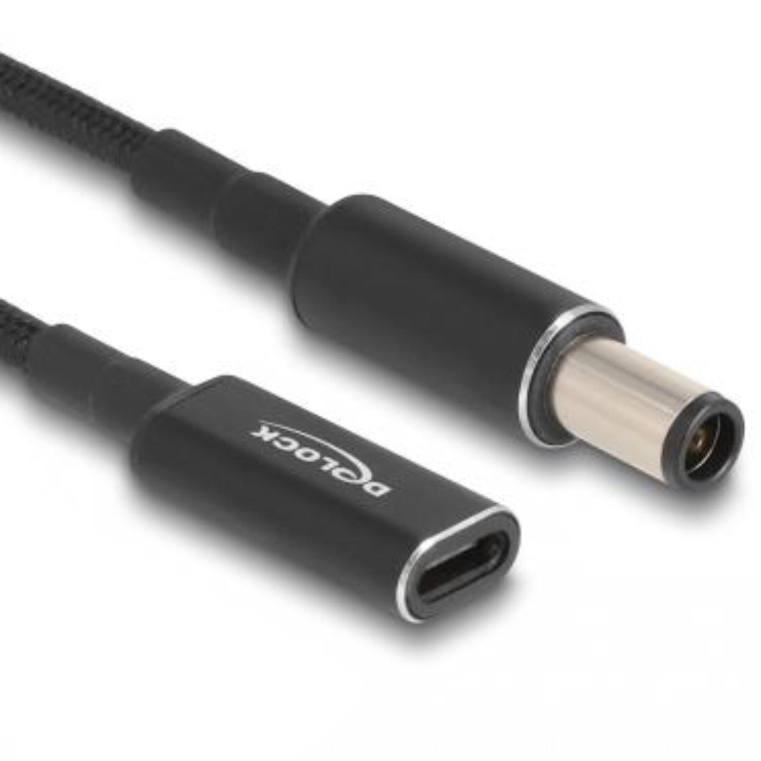 Delock Adapterkabel voor Notebook-laadkabel USB Type-C™-aansluiting op HP 7.4