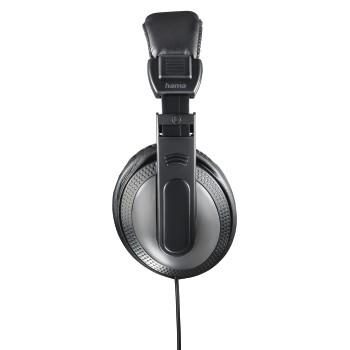 TV-hoofdtelefoon ShellTV, Over-Ear, eenzijdig, lange kabel (6m), zwart - Hama