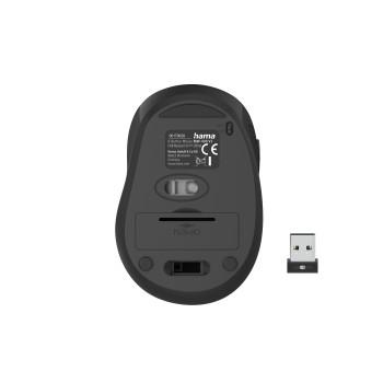Souris Optique sans Fil 6 boutons MW-400 V2, ergo., Récep. USB, jaune signalisation - Hama