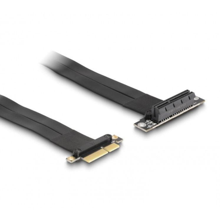 Delock Riserkaart PCI Express x4 Stekker naar x4 Slot 90 gehoekte met Ka