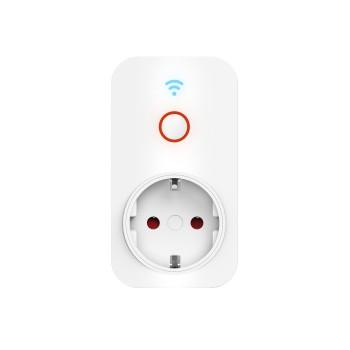 Prise murale fine, 2x USB-A, WLAN, contrôlable par la voix/appli, 2300W, 10A - Hama