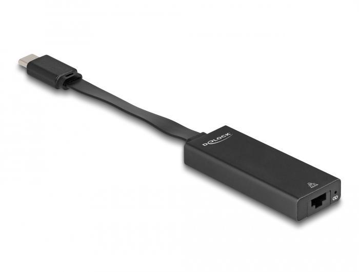 Delock USB Type-C™-adapter naar Gigabit LAN slim