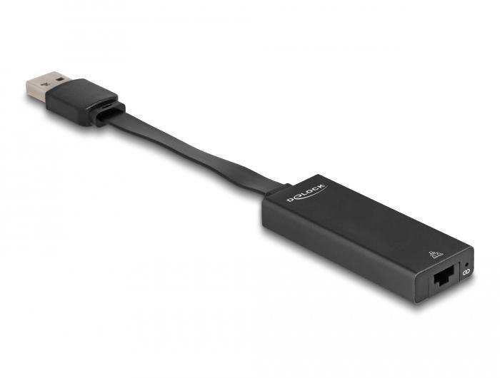 Delock USB type-A adapter naar Gigabit LAN slanke
