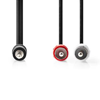 Stereo-Audiokabel 3,5 mm Male 2x RCA Male Vernikkeld 15.0 m Rond - Nedis