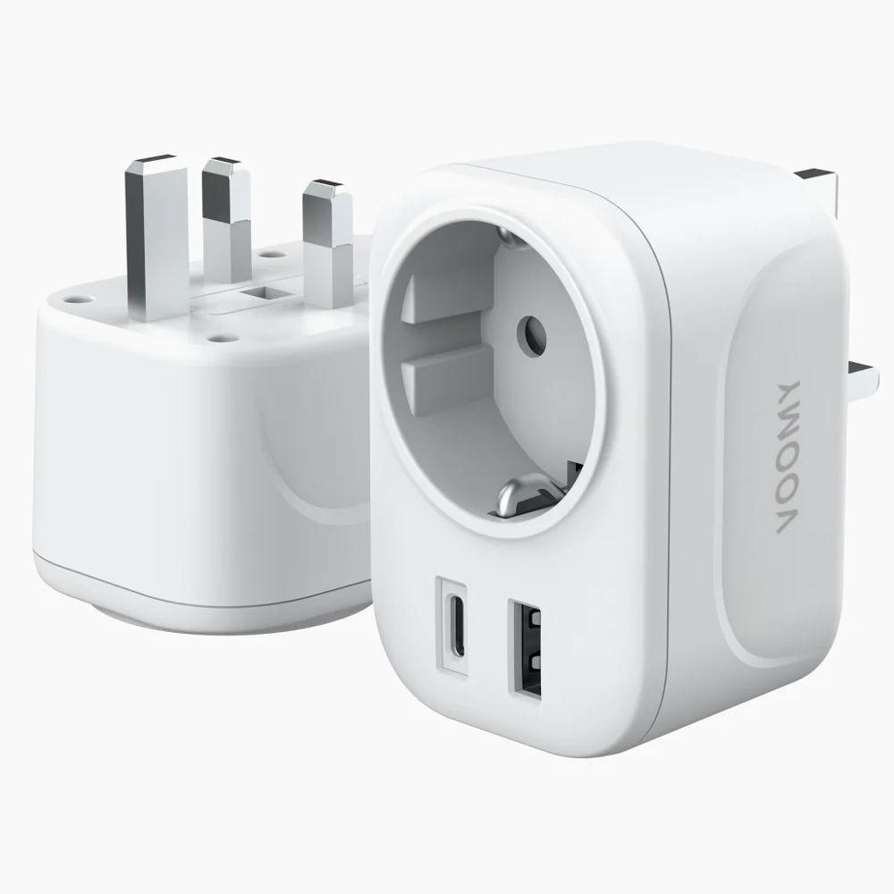 Wereldstekker met USB