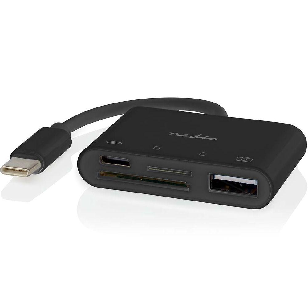 USB C hub met USB A, USB C en SD / microSD kaartlezer