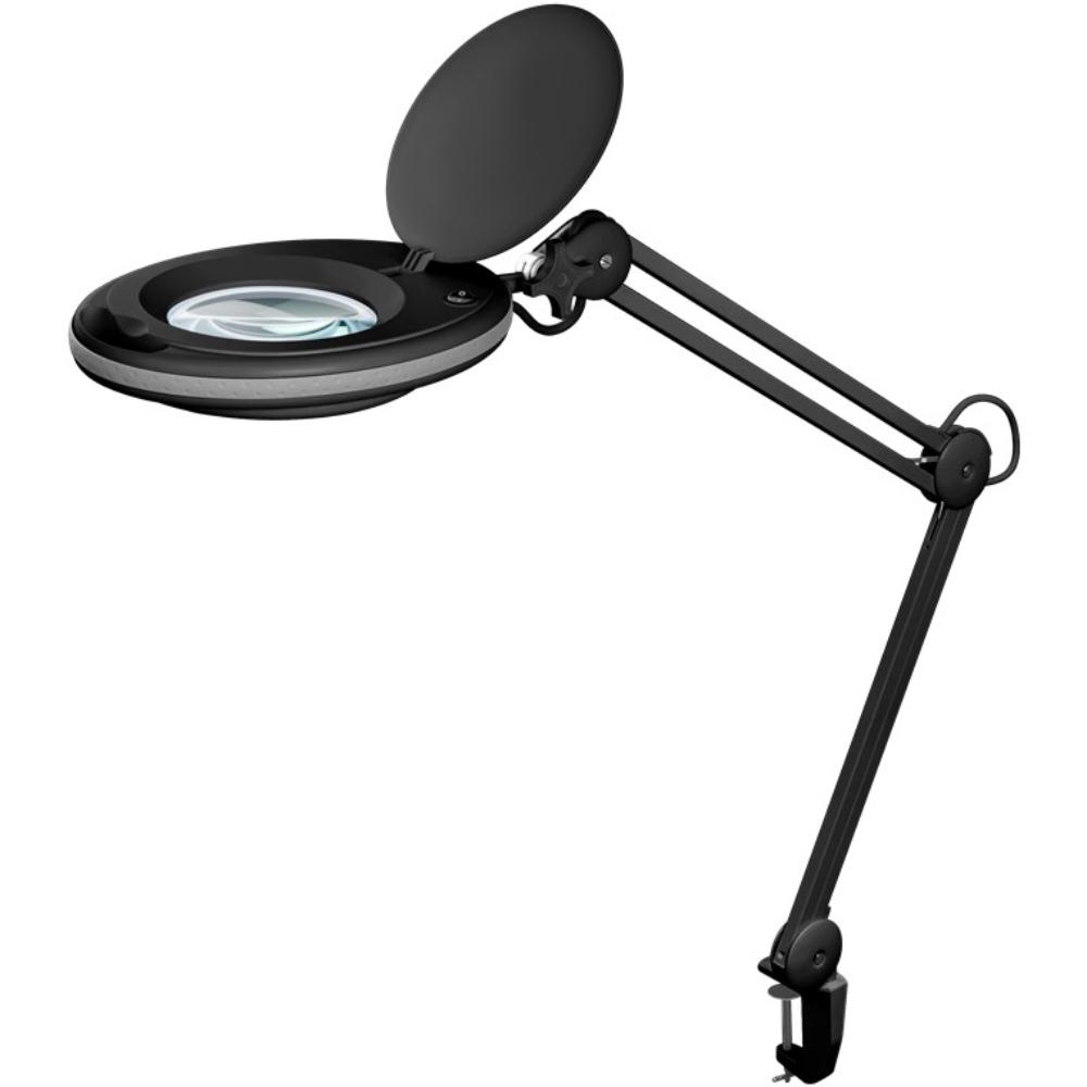 Led-loeplamp met klem, 8 W, zwart