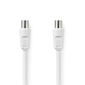 Câble coaxial Connecteur IEC (Coax) Prise IEC (Coax) Nickelé 90 dB 75 - Nedis