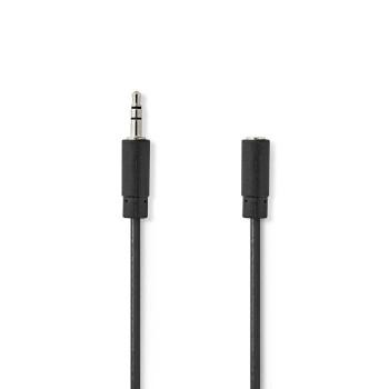 Câble audio stéréo 3,5 mm Mâle 3,5 mm Femelle Nickelé 3,00 m - Nedis