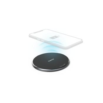 Draadloze Oplader QI-FC10, 10 W, draadloos smartphone-oplaadpad, zwart - Hama
