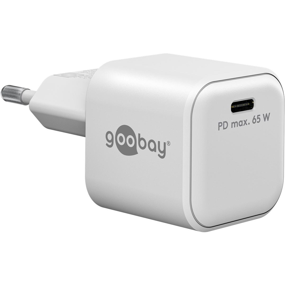 USB-C™ PD snellader (65 W), wit - Goobay