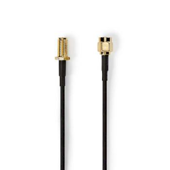 Câble d'antenne RP-SMA Male RP-SMA Female Plaqué or 50 Ohm - Nedis