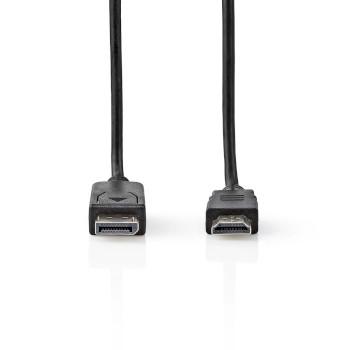 DisplayPort-Kabel DisplayPort Male HDMI™ Male Vernikkeld 2.00 m - Nedis