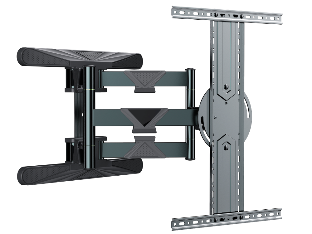 Support mural TV Full-Motion pivotant 40'-80' max