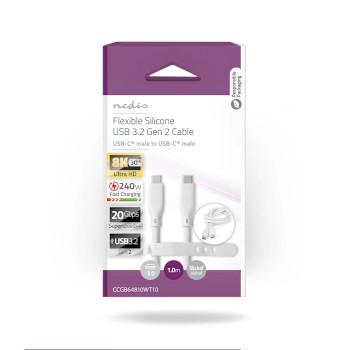Câble USB USB 3.2 Gen 2 USB-C™ mâle USB-C™ mâle 240 W - Nedis