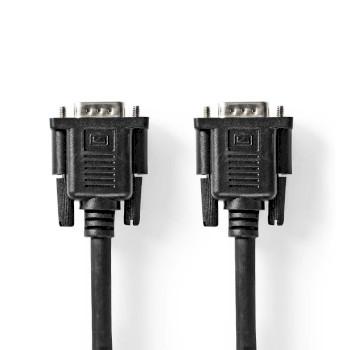 Câble VGA VGA Male VGA Female 15p Plaqué or Résolution maximale : - Nedis