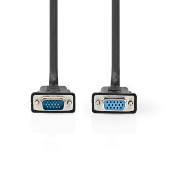 VGA-Kabel VGA Male VGA Female 15p Vernikkeld Maximale resolutie: - Nedis