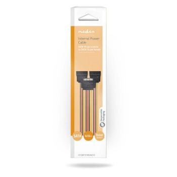 Câble d'alimentation interne SATA 15 broches Mâle 2x SATA 15 broches Femelle - Nedis