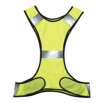 Reflecterende hardloopvest voor joggers met zak, verstelbaar, neongeel - Hama