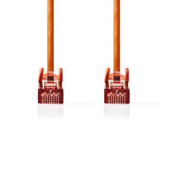 Câble réseau CAT6 RJ45 Male RJ45 Male S/FTP 0.25 m Rond LSZH - Nedis