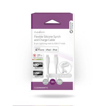 Lightning Kabel USB 2.0 Apple Lightning 8-Pins USB-C™ Male 480 - Nedis