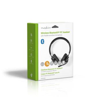 Casque PC Circum-auriculaire Stéréo Bluetooth Microphone pliable Noir - Nedis