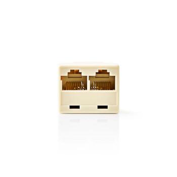Répartiteur réseau Telecom RJ45 Femelle 2x RJ45 Femelle Nickelé - Nedis