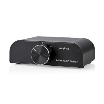 Commutateur audio analogique 4-Port(s) Entrée : 1x 3.5mm Audio Input / - Nedis