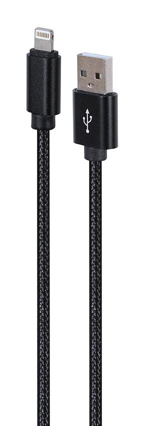 8-pins laad- & datakabel 1,8 meter zwart