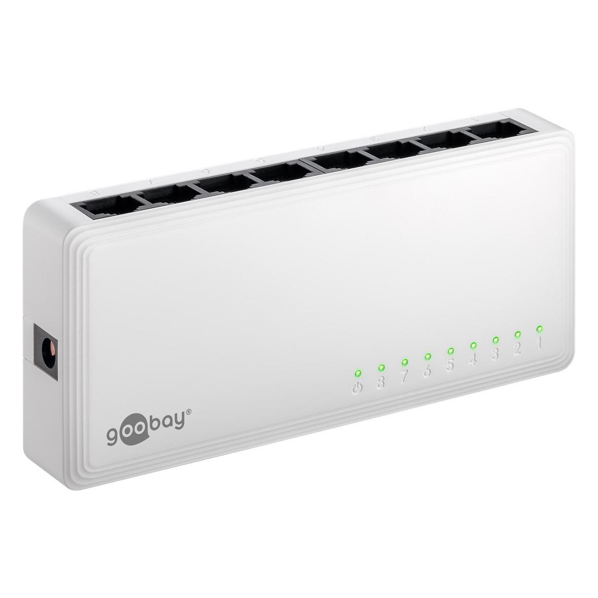 8-poorts netwerk switch - Goobay