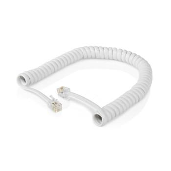 Câble de télécommunication Connecteur RJ10 Connecteur RJ10 2,00 m Conception du câble : Courbé - Nedis